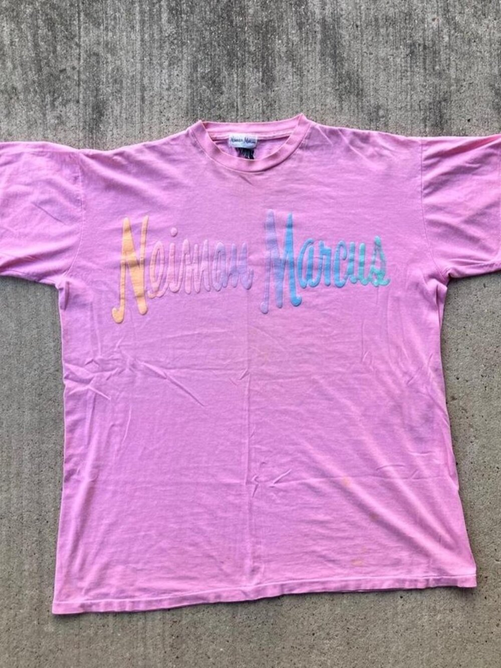 Vintage 90s Neiman Marcus Pink T Shirt